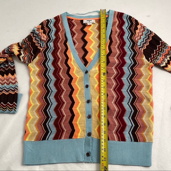 Missoni for Target collab multicolor chevron cardigan M - Picture 5 of 8